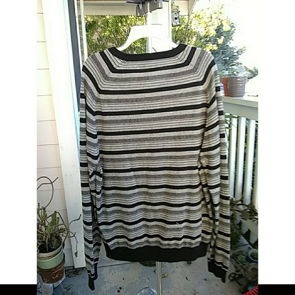 ORIGINAL PENGUIN STRIPED V-NECK PULLOVER SWEATER - Picture 2 of 3